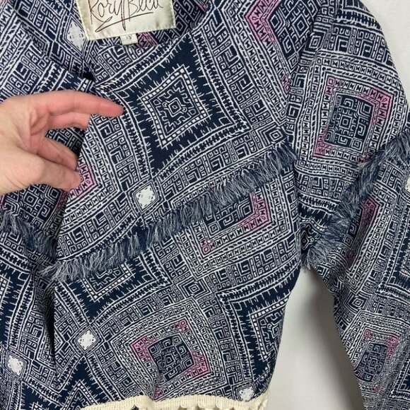 Rory Beca Anthropologie Revolve Bikes Jacket Fringe Hippie Bohemian Size XS Boho - Picture 10 of 14